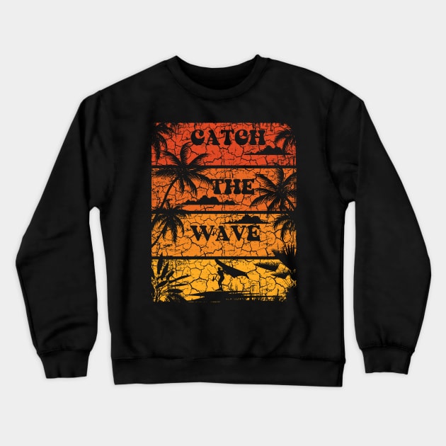 WING FOILING SURFING Catch the wave Crewneck Sweatshirt by HomeCoquette